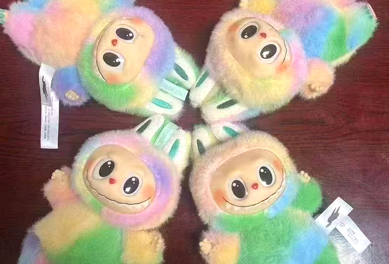 500GSM ヨーロピアンミンクプリント虹色のフェイクミンク生地 500GSM ヨーロピアンミンクプリント虹色のフェイクミンク生地